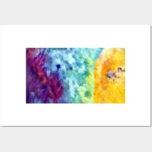 Arial View Beach Impressionist Art Posters and Art